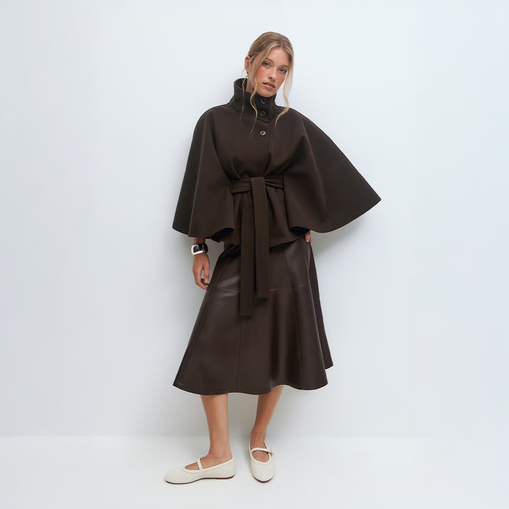 Loreza | Timeless Cape Coat