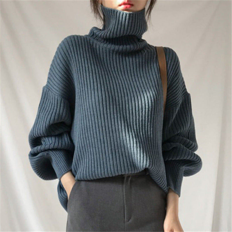 Evelyn | Luxe Roll Neck Balloon Sleeve Jumper