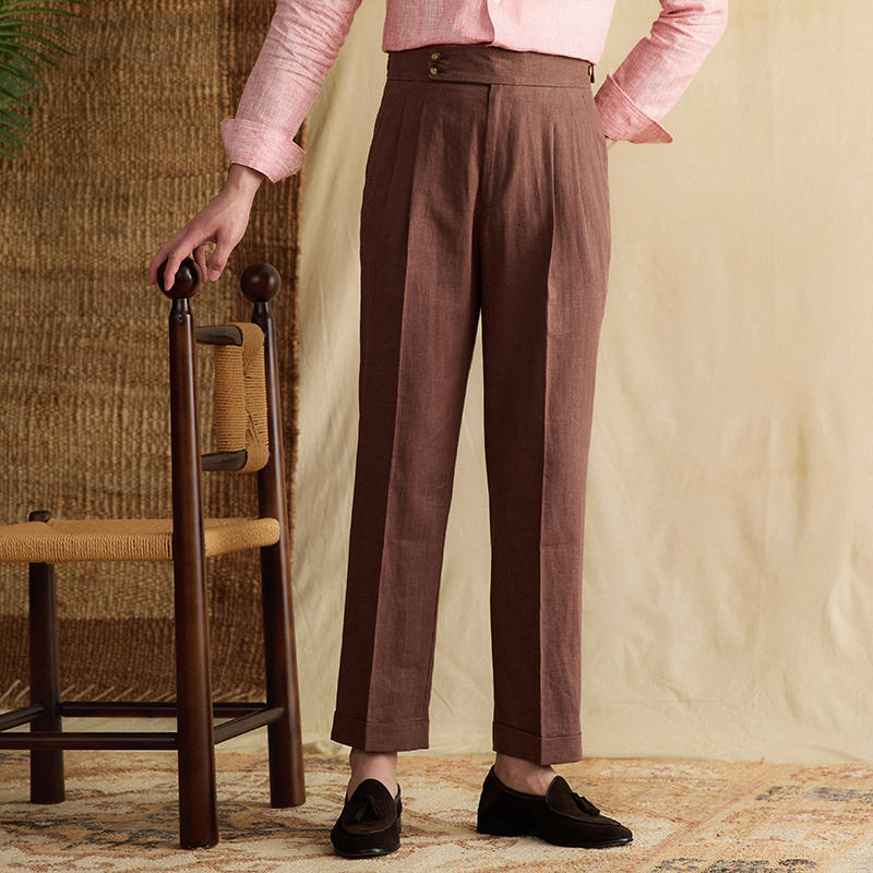 Noé | High-Waisted Linen Pants