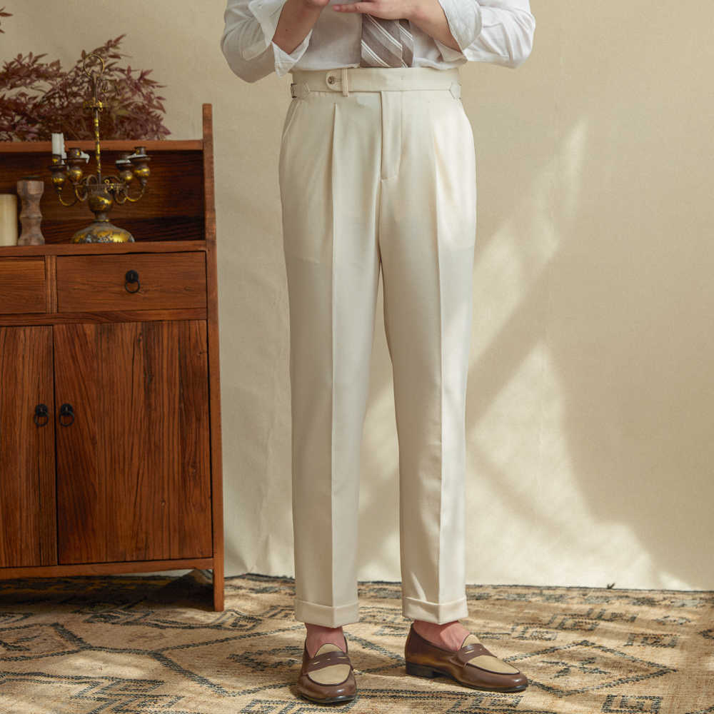 Sandro | High-Waisted Linen Pants