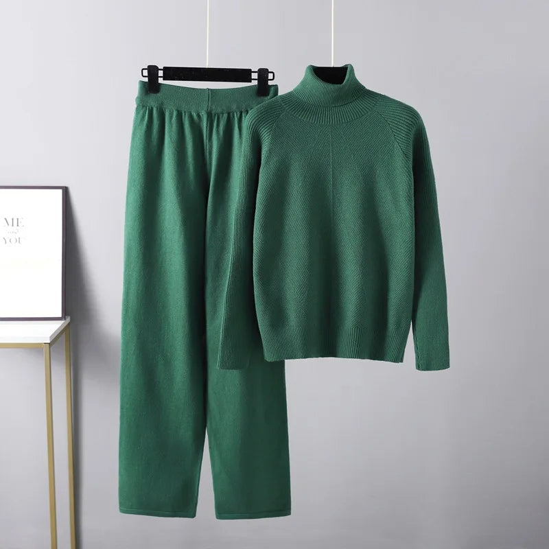 Evelyn | Two-Piece Lounge Set in Cable Knit