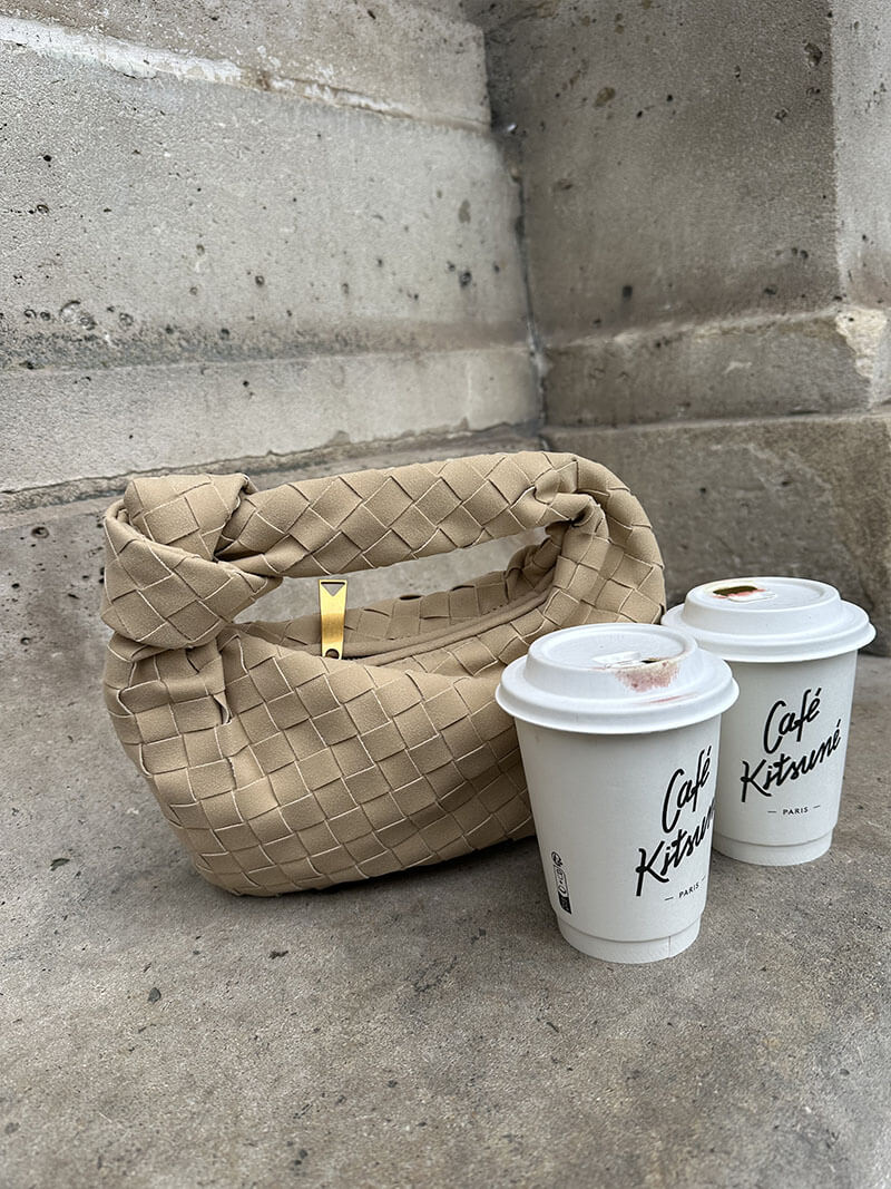 Anemone | Mini Woven Suede Bag