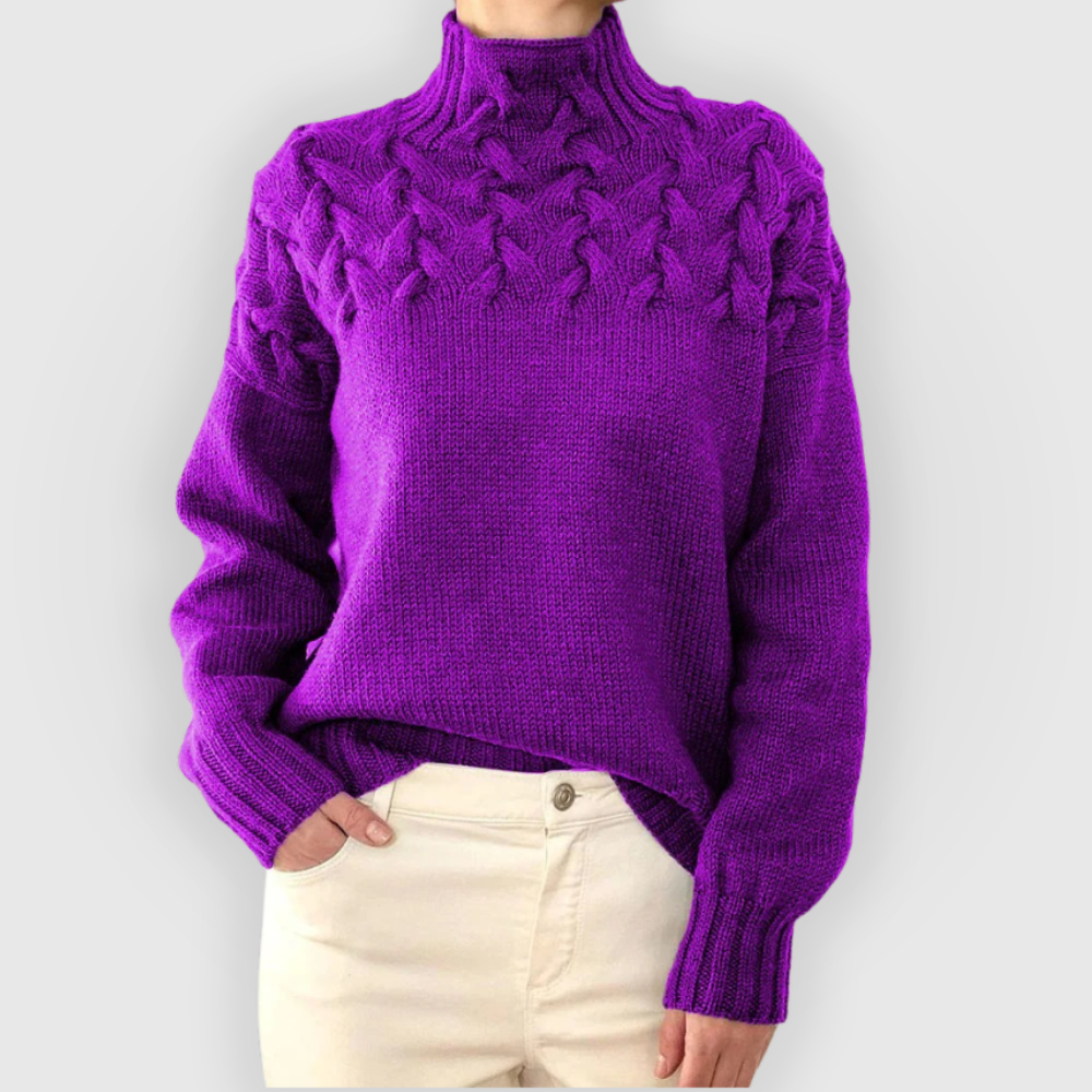 Amara | High-neck Knitted Sweater