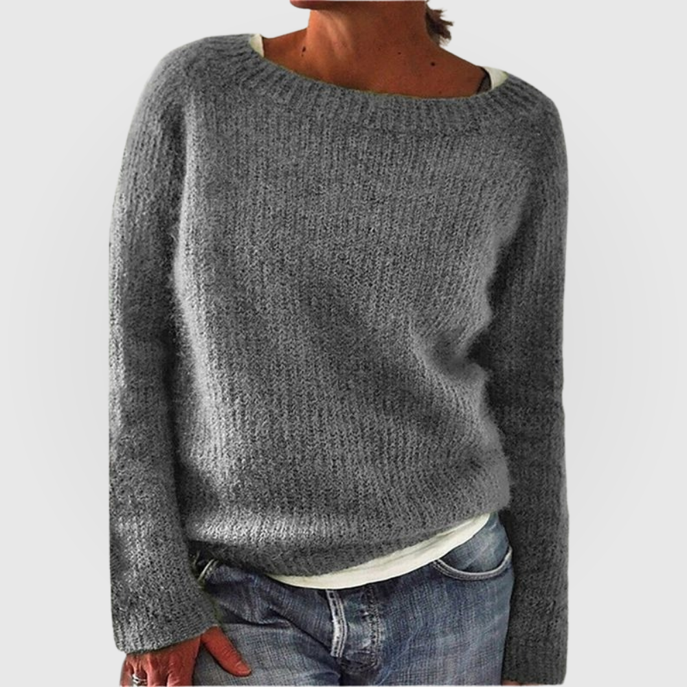 Melina | Soft Round Neck Knit Sweater