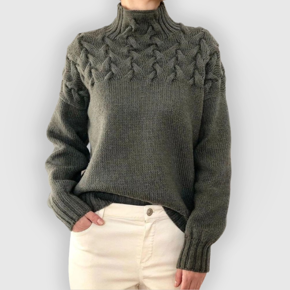 Amara | High-neck Knitted Sweater