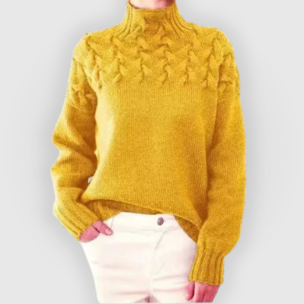 Amara | High-neck Knitted Sweater