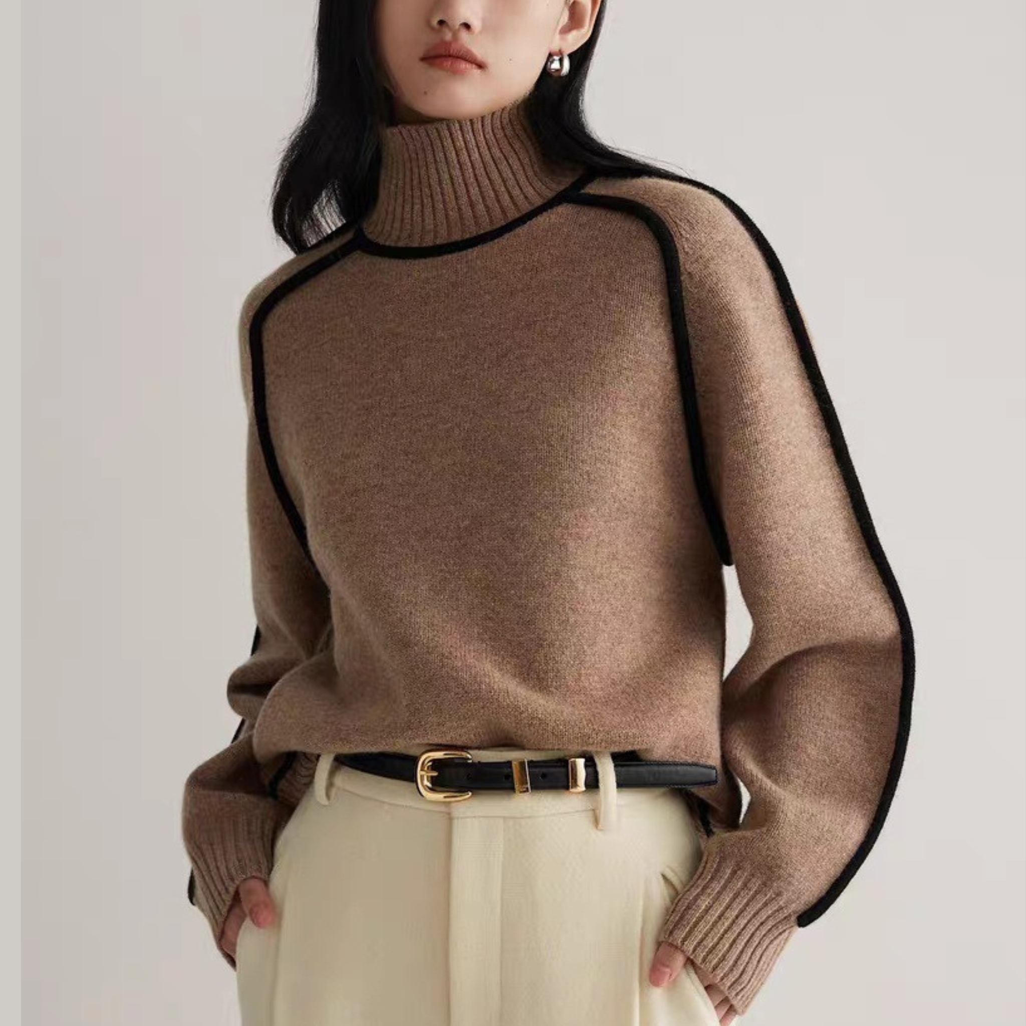 Evelyn | Comfortable Roll Neck Jumper