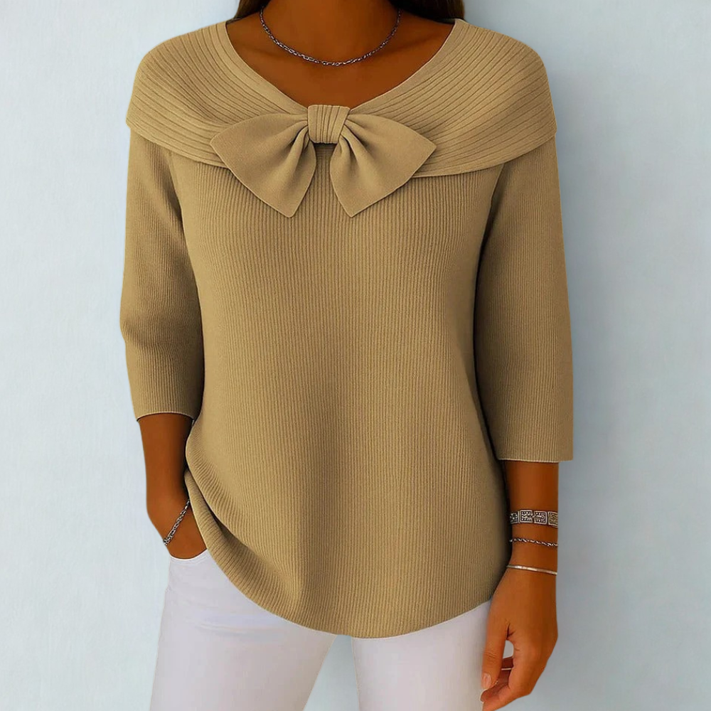 Serenna | Elegant Bow Sweater