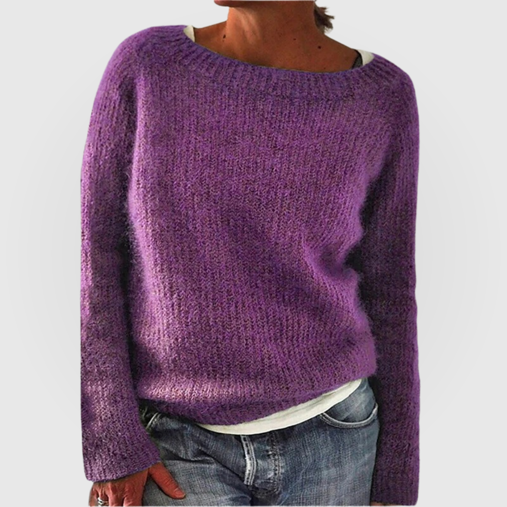 Melina | Soft Round Neck Knit Sweater