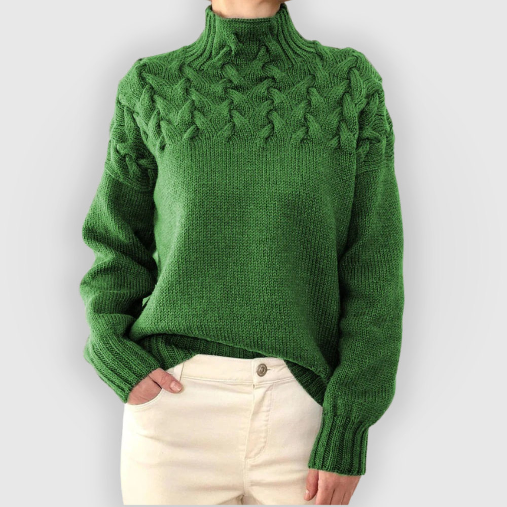 Amara | High-neck Knitted Sweater