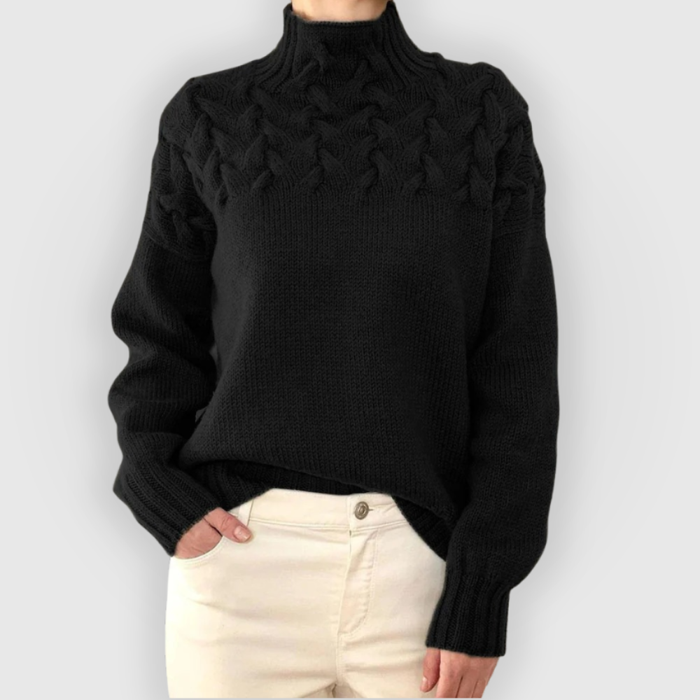 Amara | High-neck Knitted Sweater