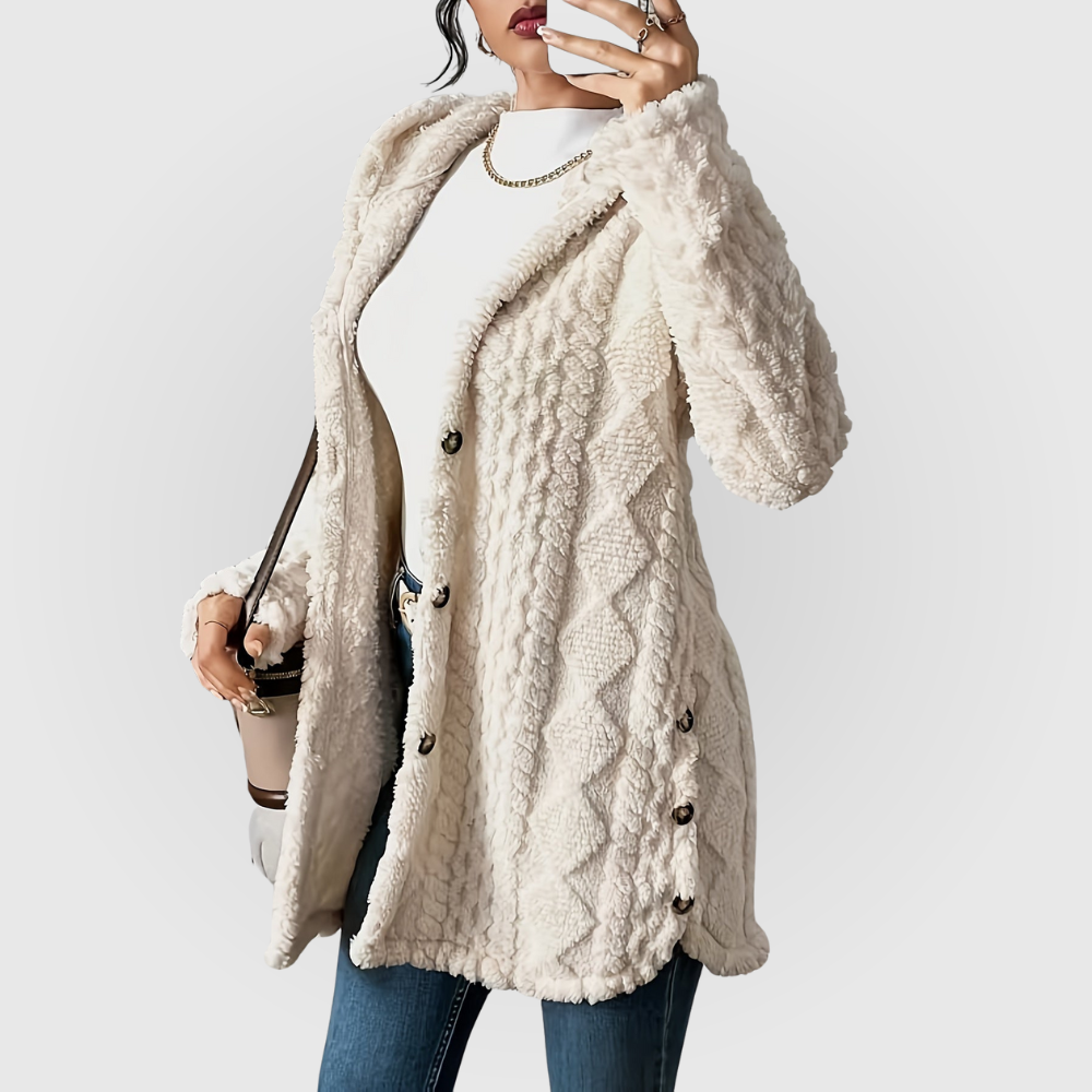 Evelyn | Plush Hoodie Cardigan
