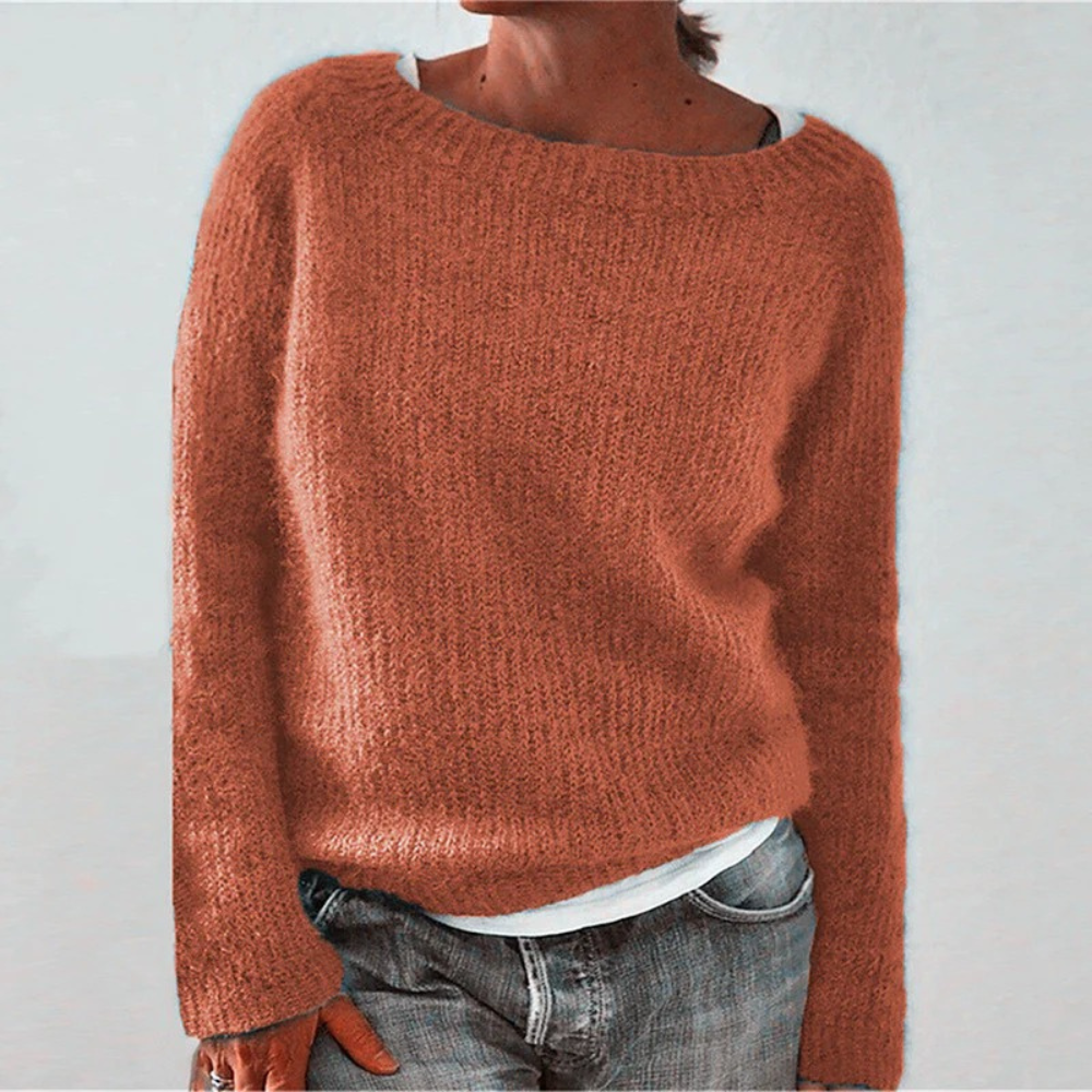 Melina | Soft Round Neck Knit Sweater