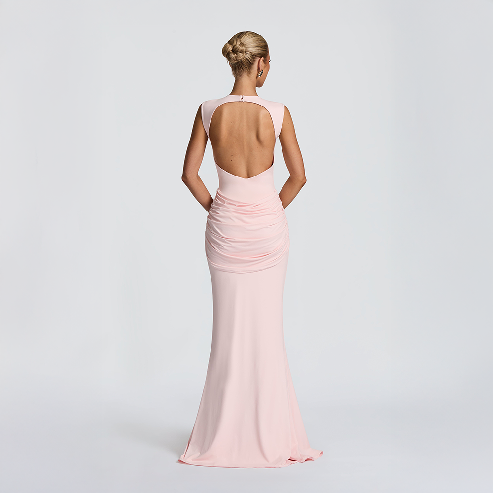 Lorenza | Blush Maxi Dress