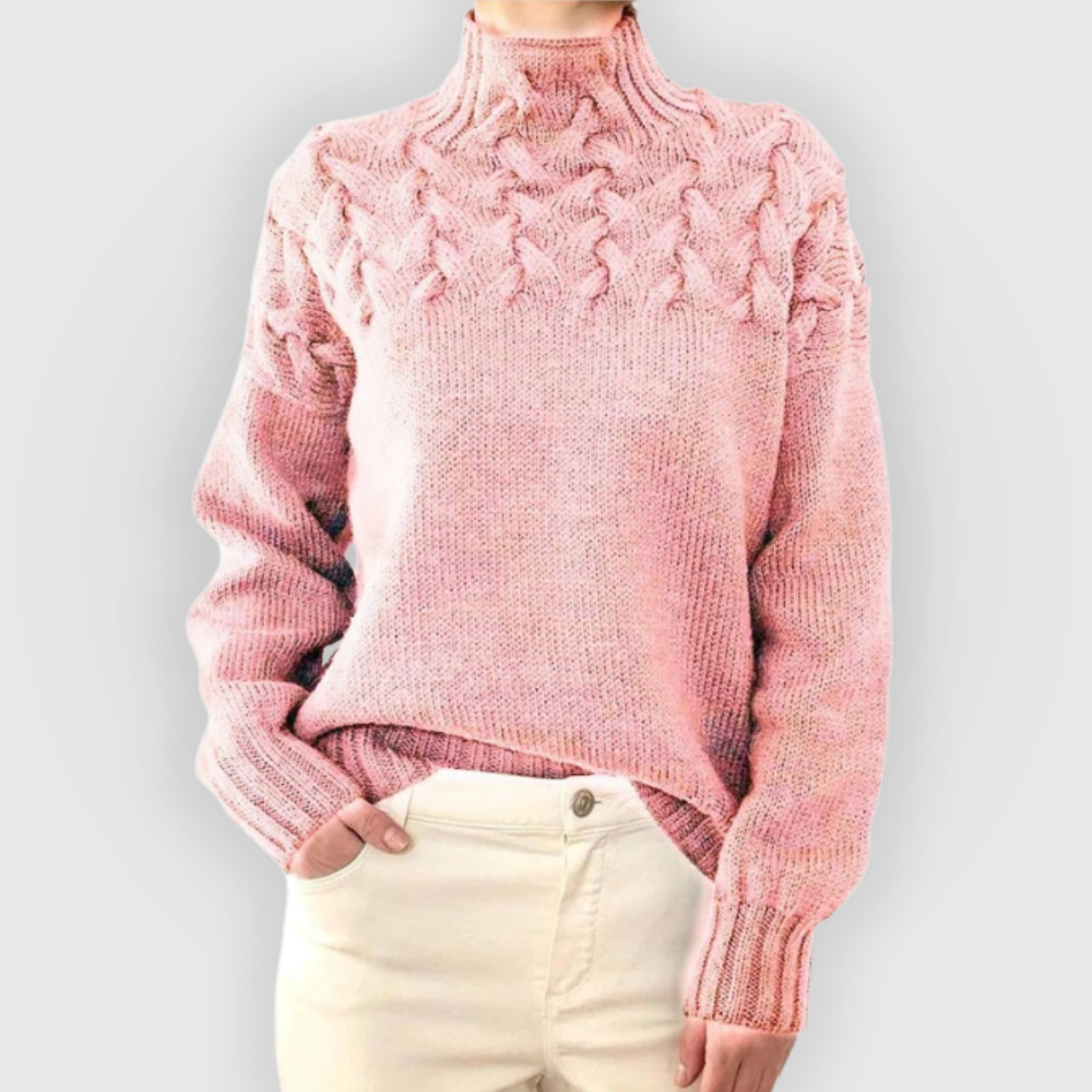 Amara | High-neck Knitted Sweater
