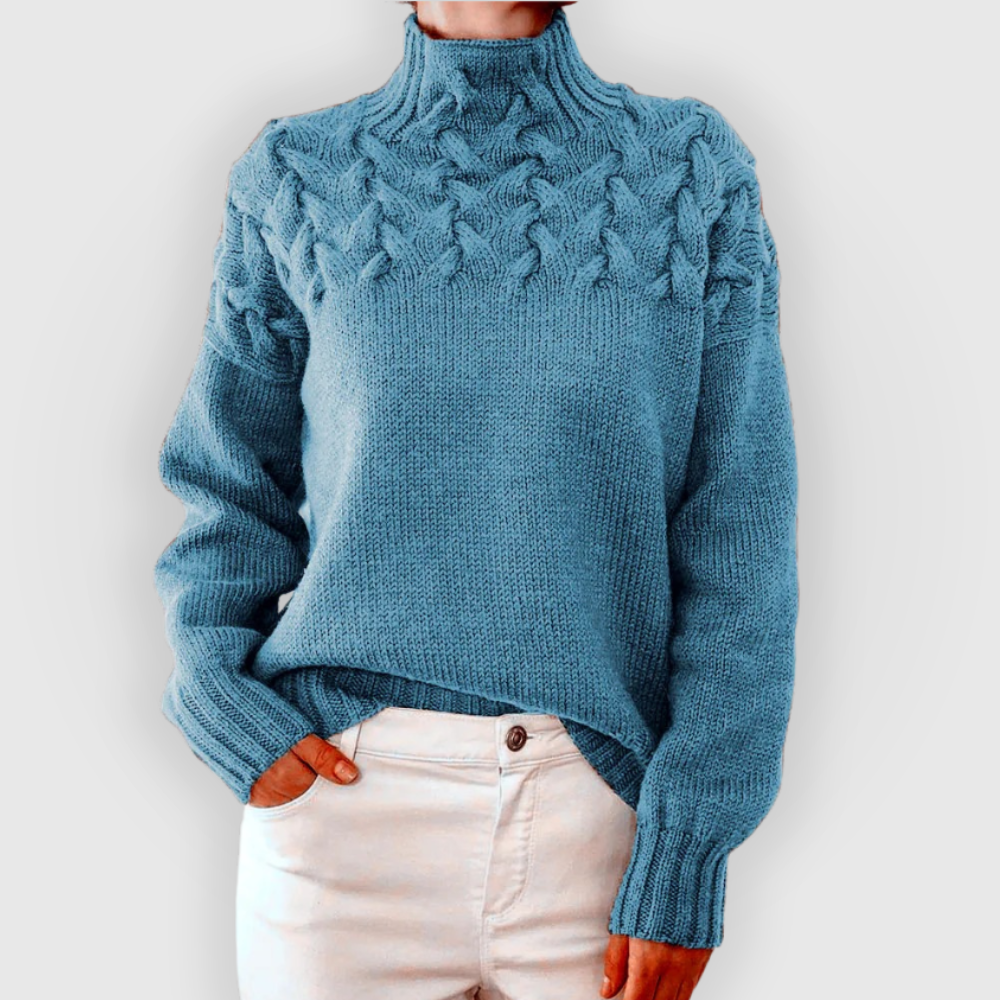 Amara | High-neck Knitted Sweater