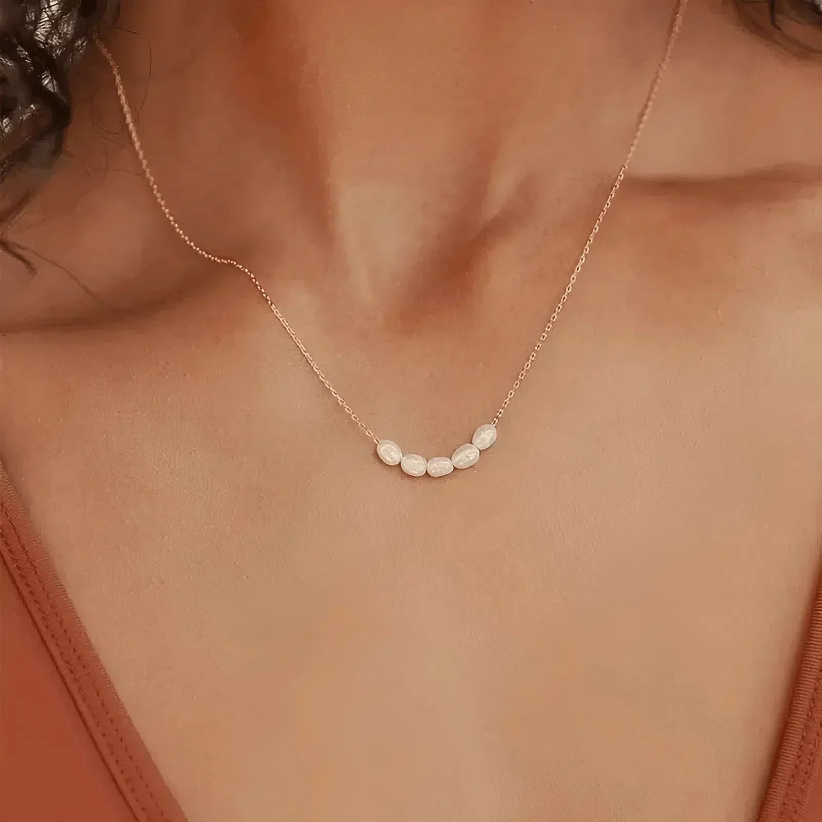 Vélinor | Necklace with Freshwater Pearl in Vintage Charm