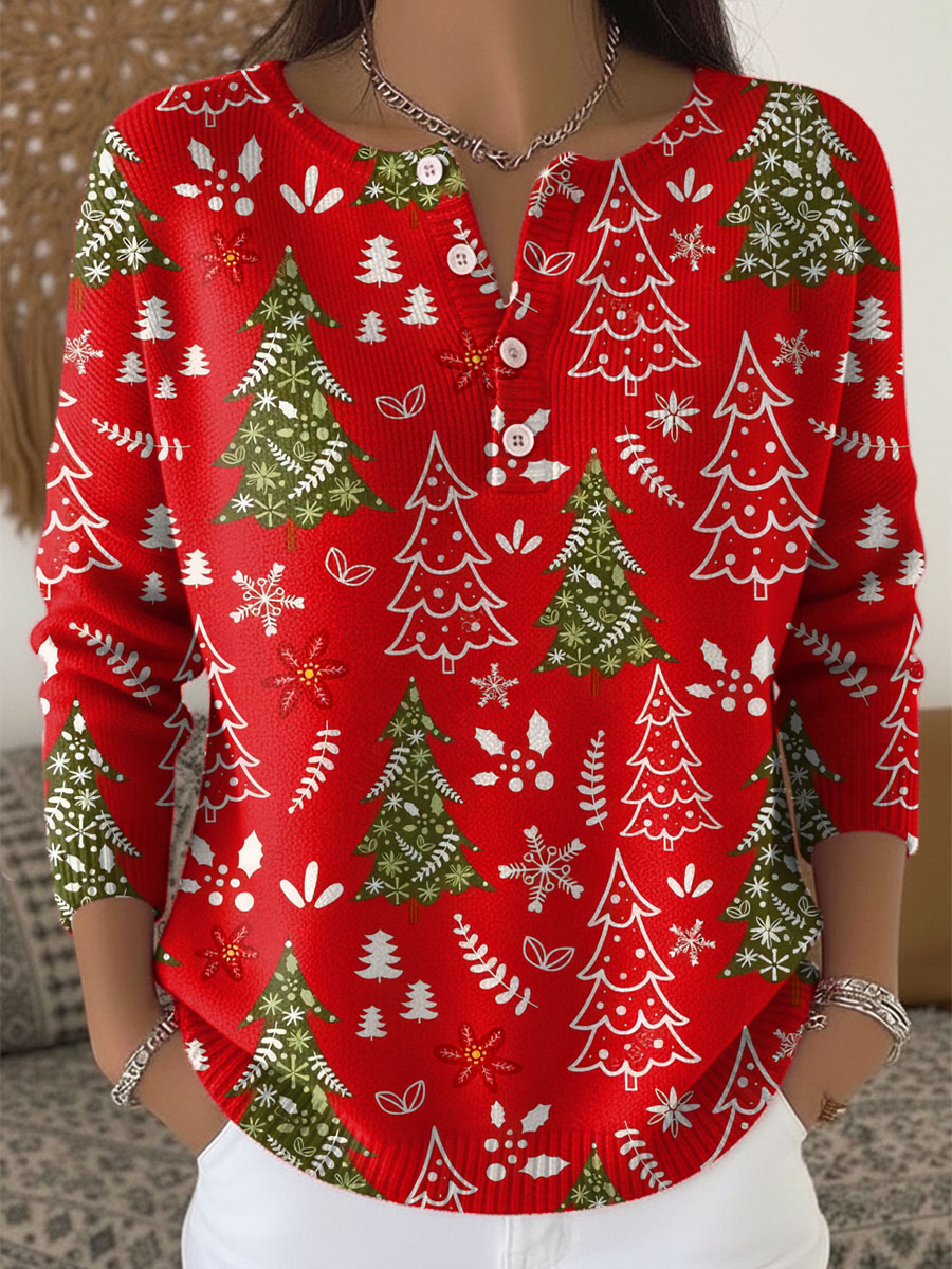 Sofie | Christmas Jumper with Buttons