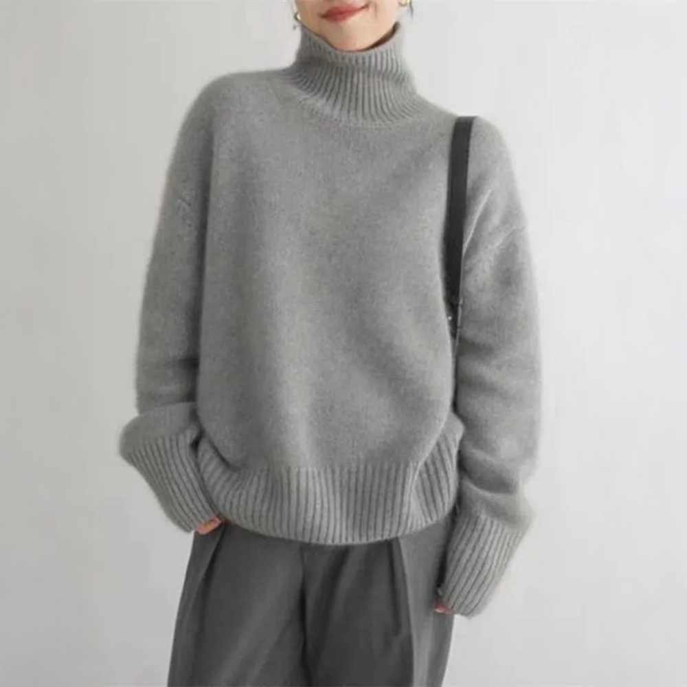 Isabella | Cashmere High Neck Sweater