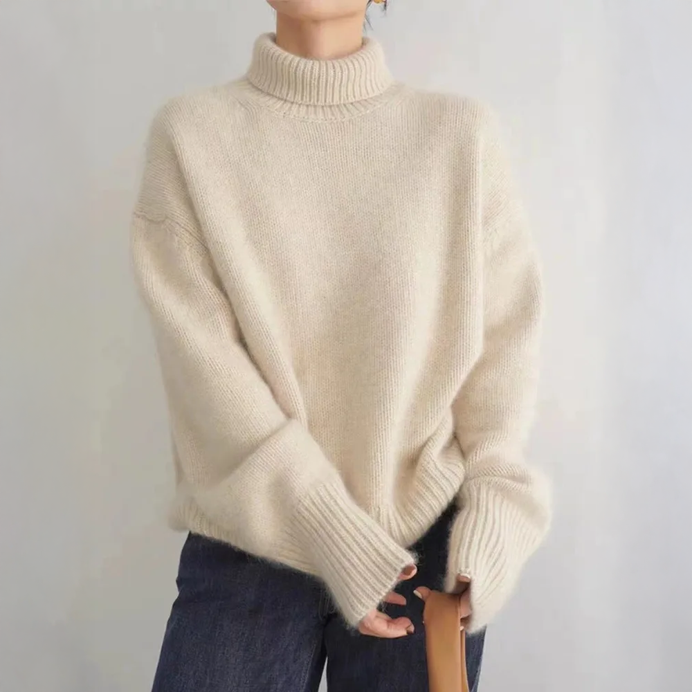 Isabella | Cashmere High Neck Sweater