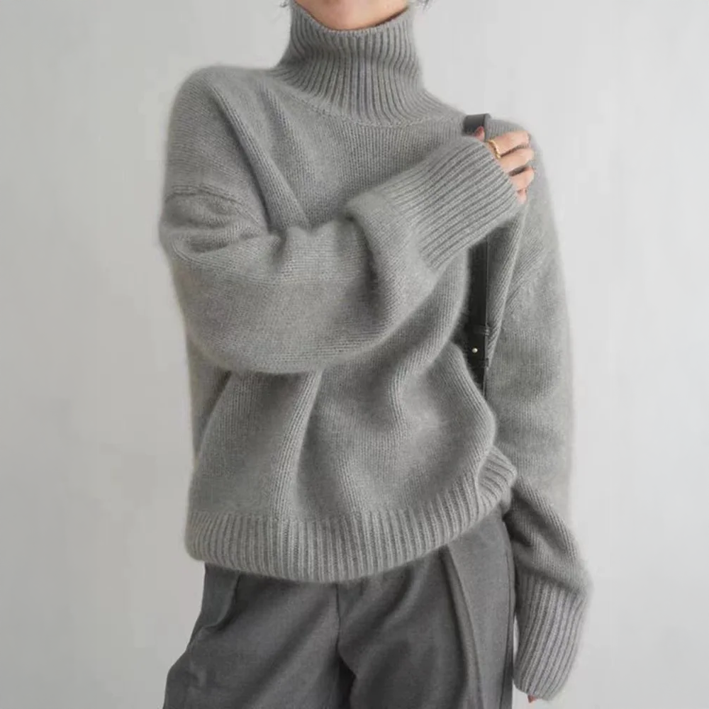 Isabella | Cashmere High Neck Sweater